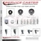Service Caster 3 Inch Semi Steel Swivel 58 Inch Threaded Stem Caster Set 2 Total Lock Brakes SCC-TSTTL20S315-SSR-58212-2-S-2 - alternate 2